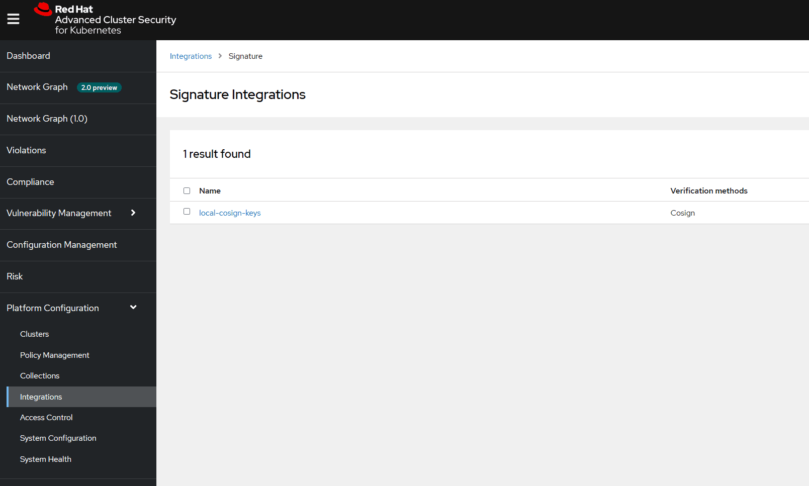 Cosign integration 3