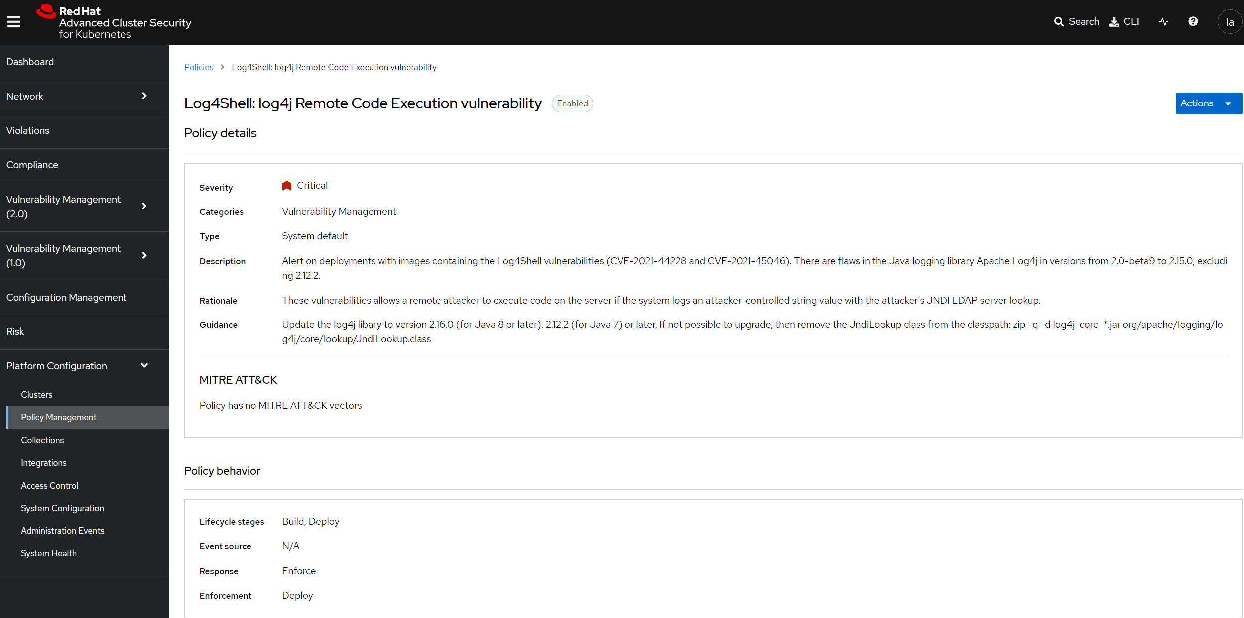 Log4Shell enforcement 2