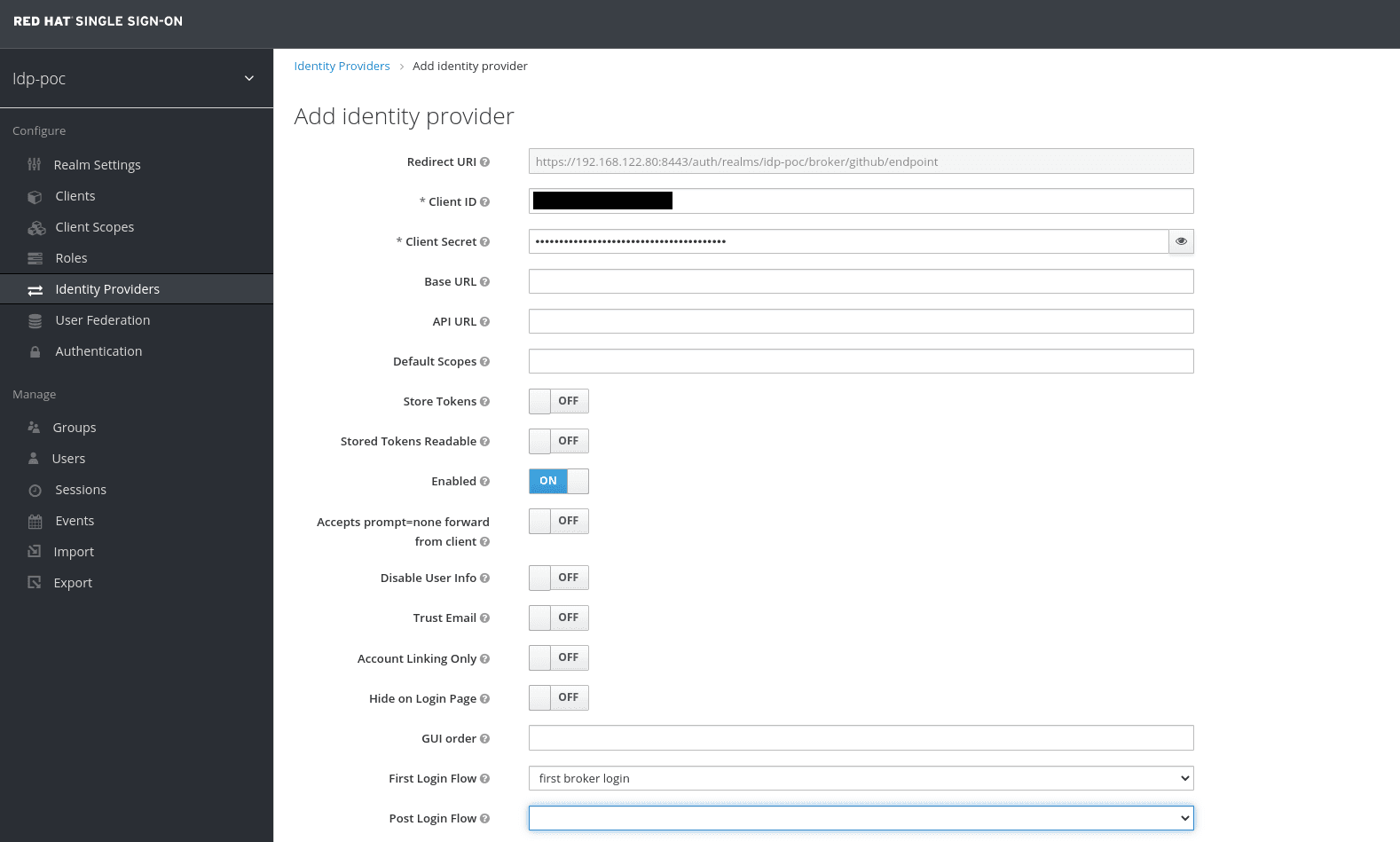 Keycloak IDP