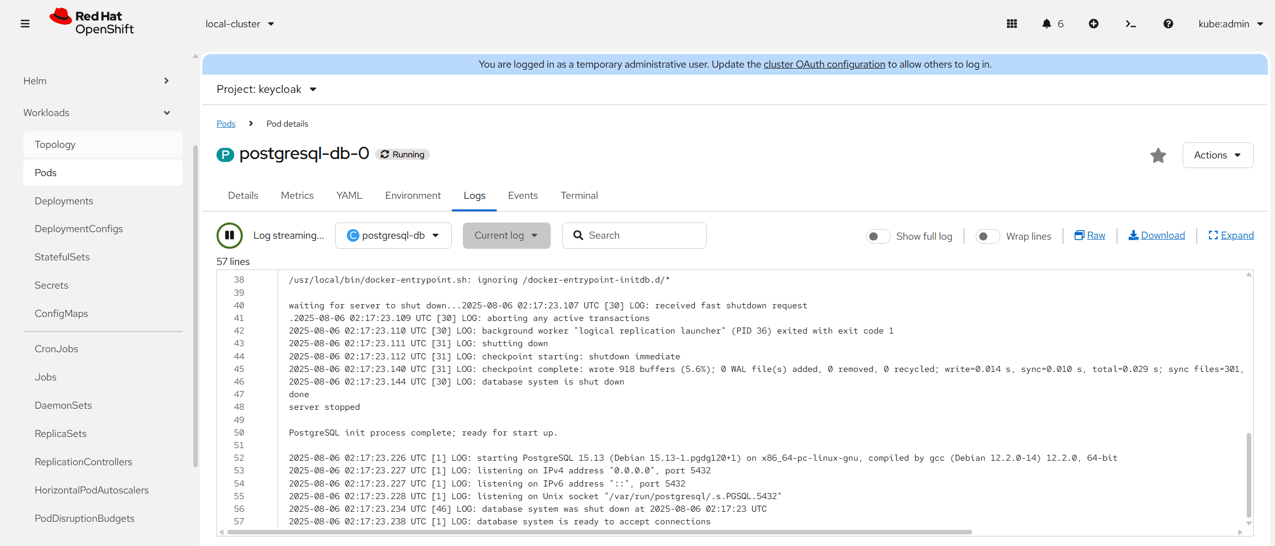 postgresql-status