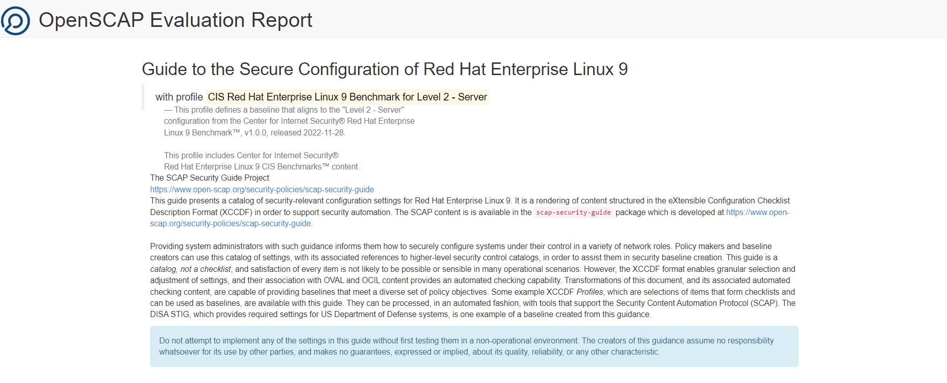 Exploring the CIS benchmarks and containers
